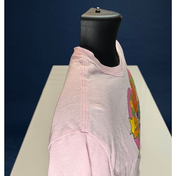 The Powerpuff Girls Pink Cropped T-Shirt Size M Cartoon Network 90s Y2K Style - Picture 4 of 8